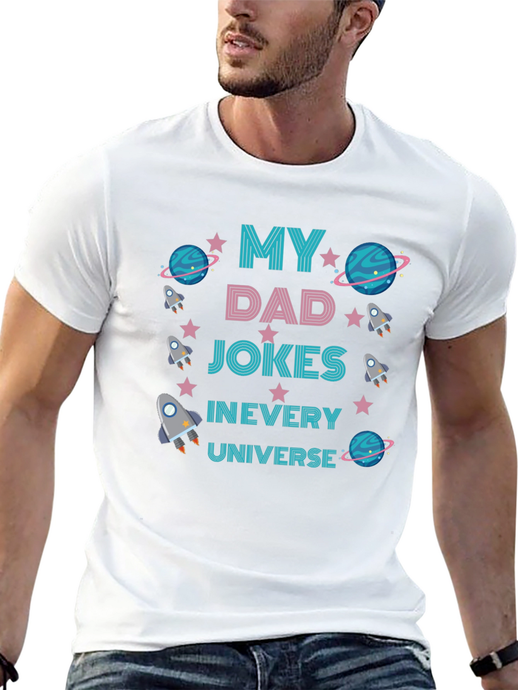 Dad Jokes T-Shirt - Space Theme