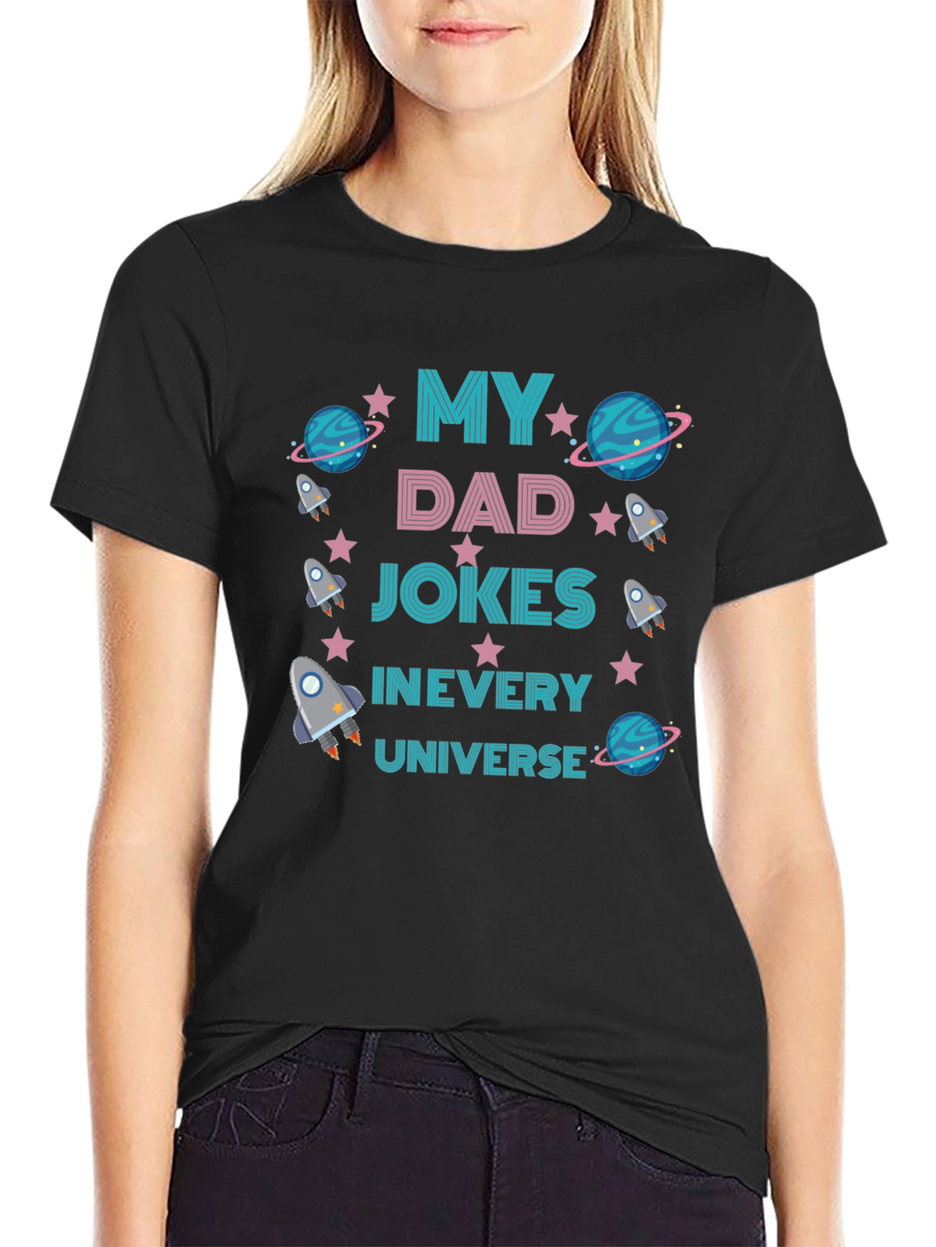Dad Jokes T-Shirt - Space Theme