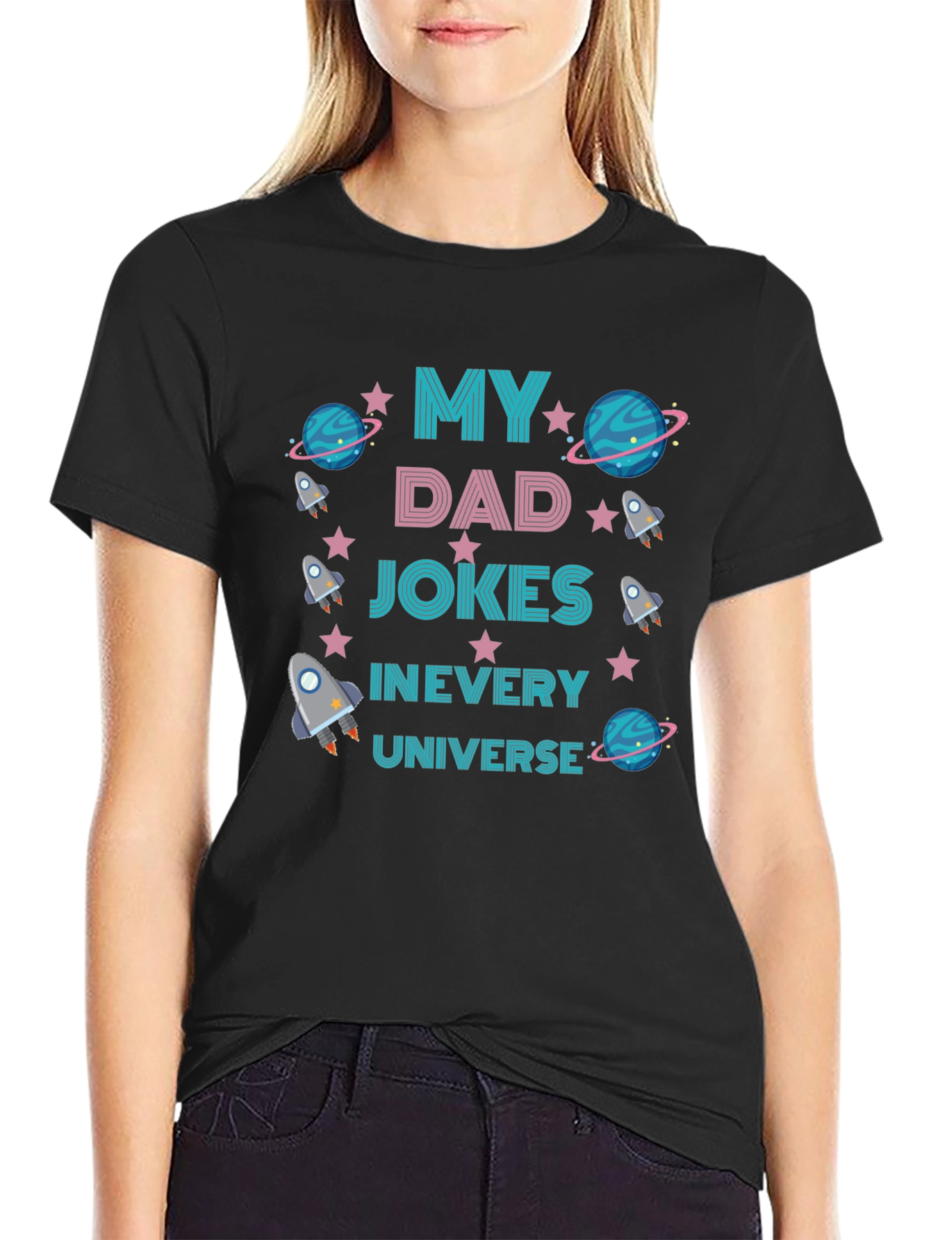 Dad Jokes T-Shirt - Space Theme
