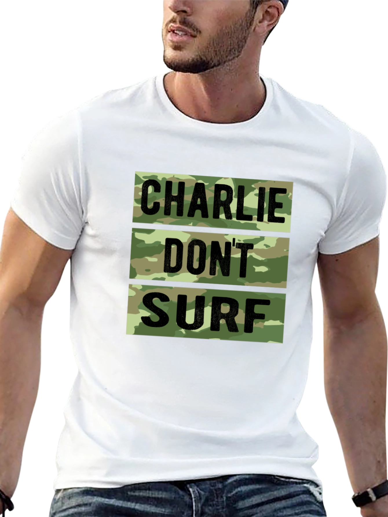 Charlie Dont Surf Camo T-Shirt