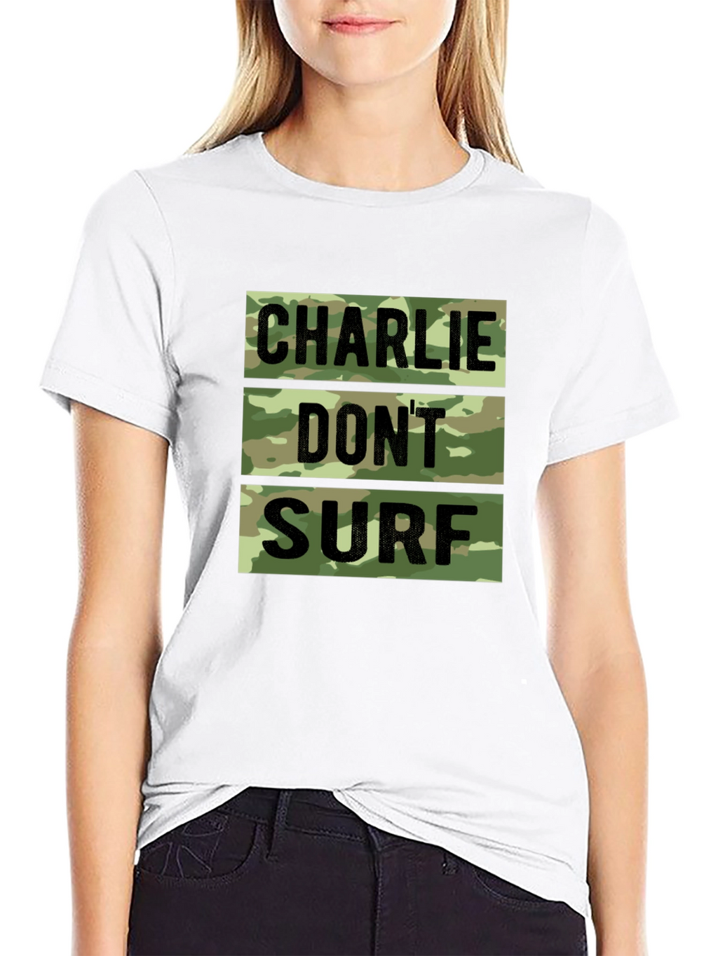Charlie Dont Surf Camo T-Shirt