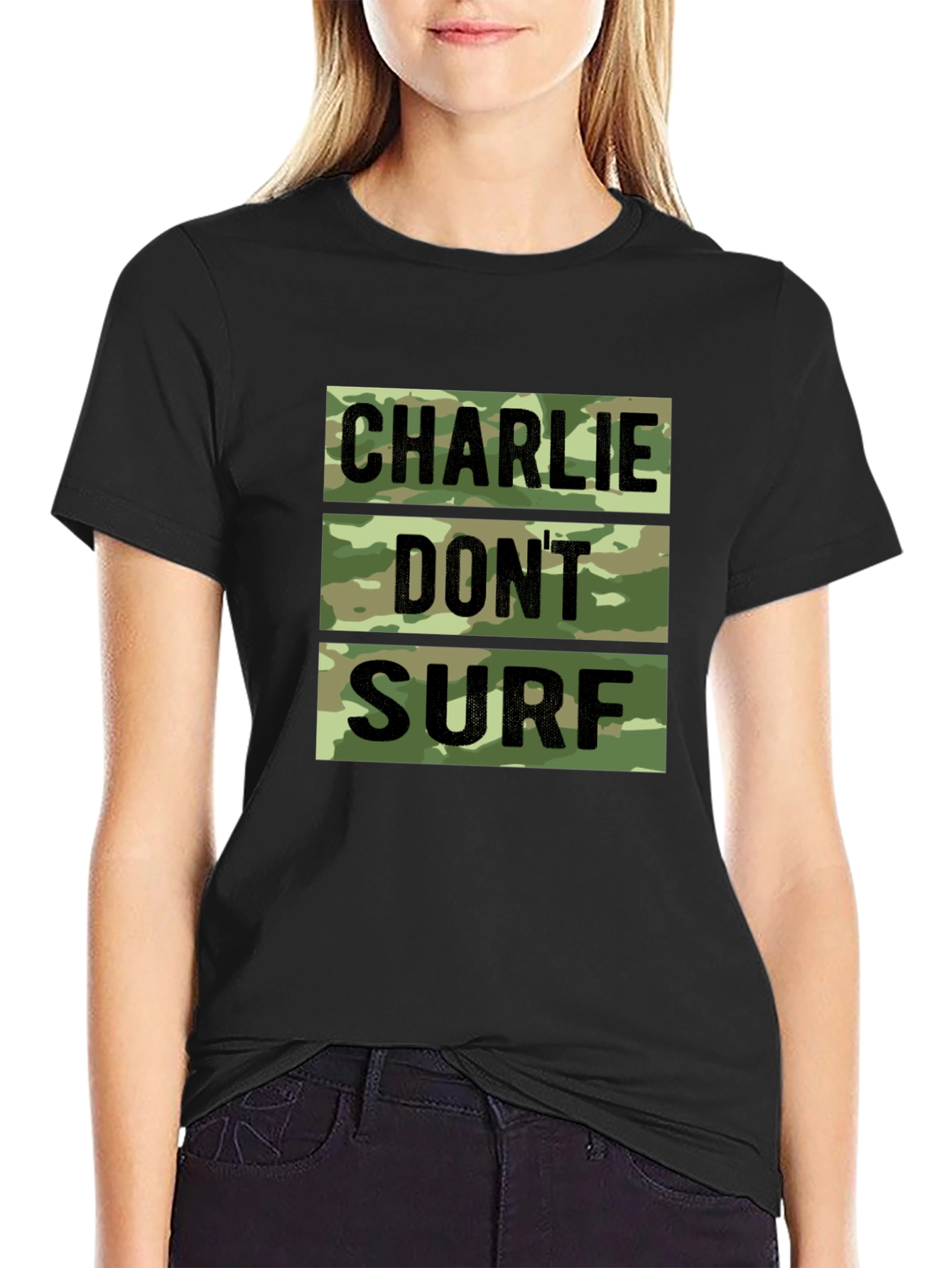 Charlie Dont Surf Camo T-Shirt