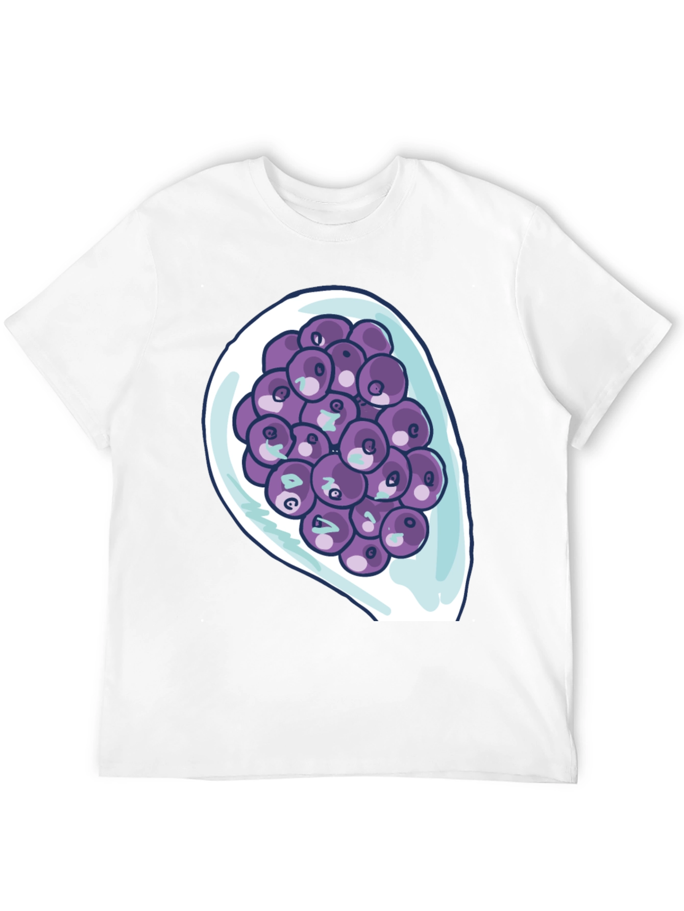 Blueberry Bowl Graphic Tee - Soft Cotton Comfort