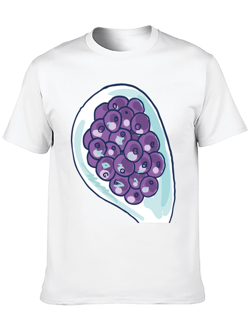 Blueberry Bowl Graphic Tee - Soft Cotton Comfort