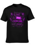 Quiet The Mind Graphic T-Shirt - Black
