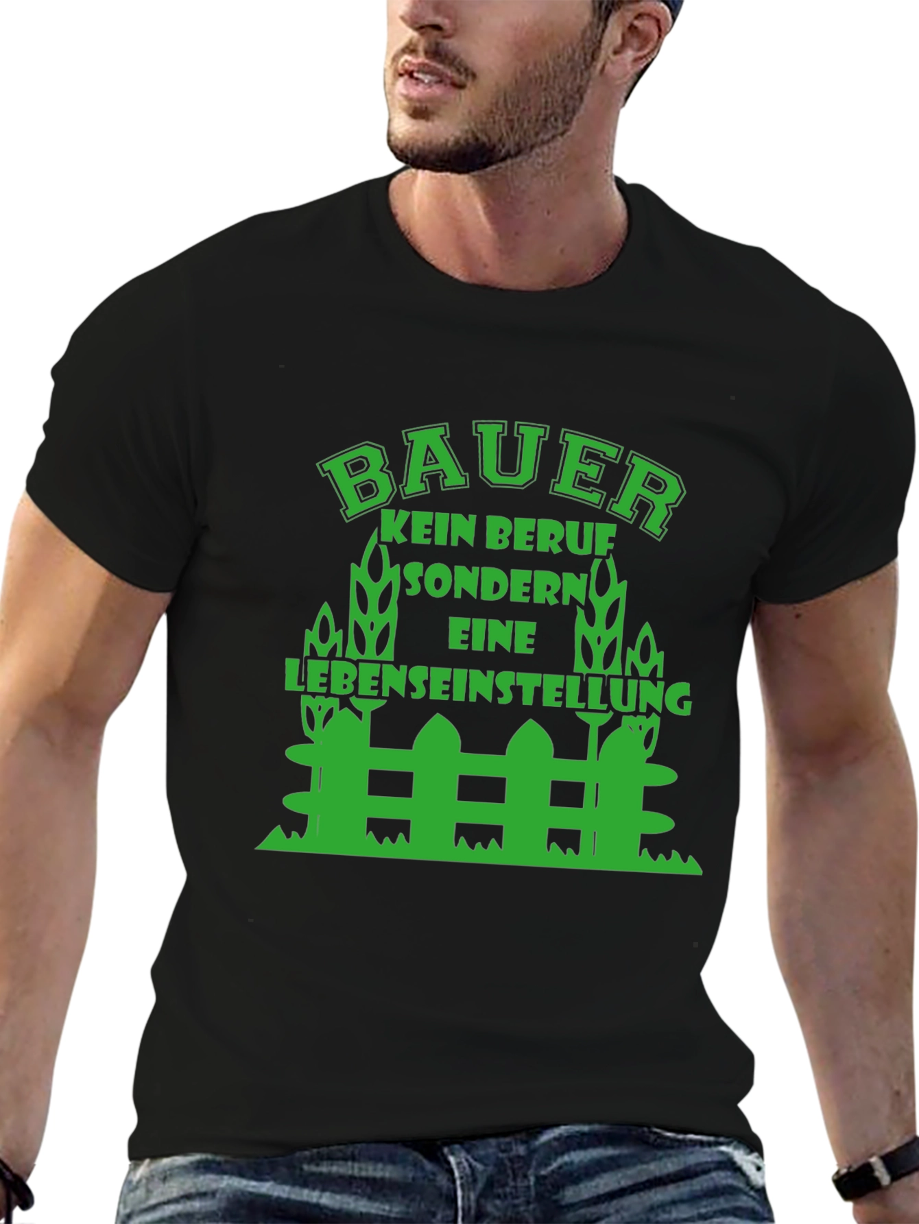Farmer Lifestyle T-Shirt - Green Design