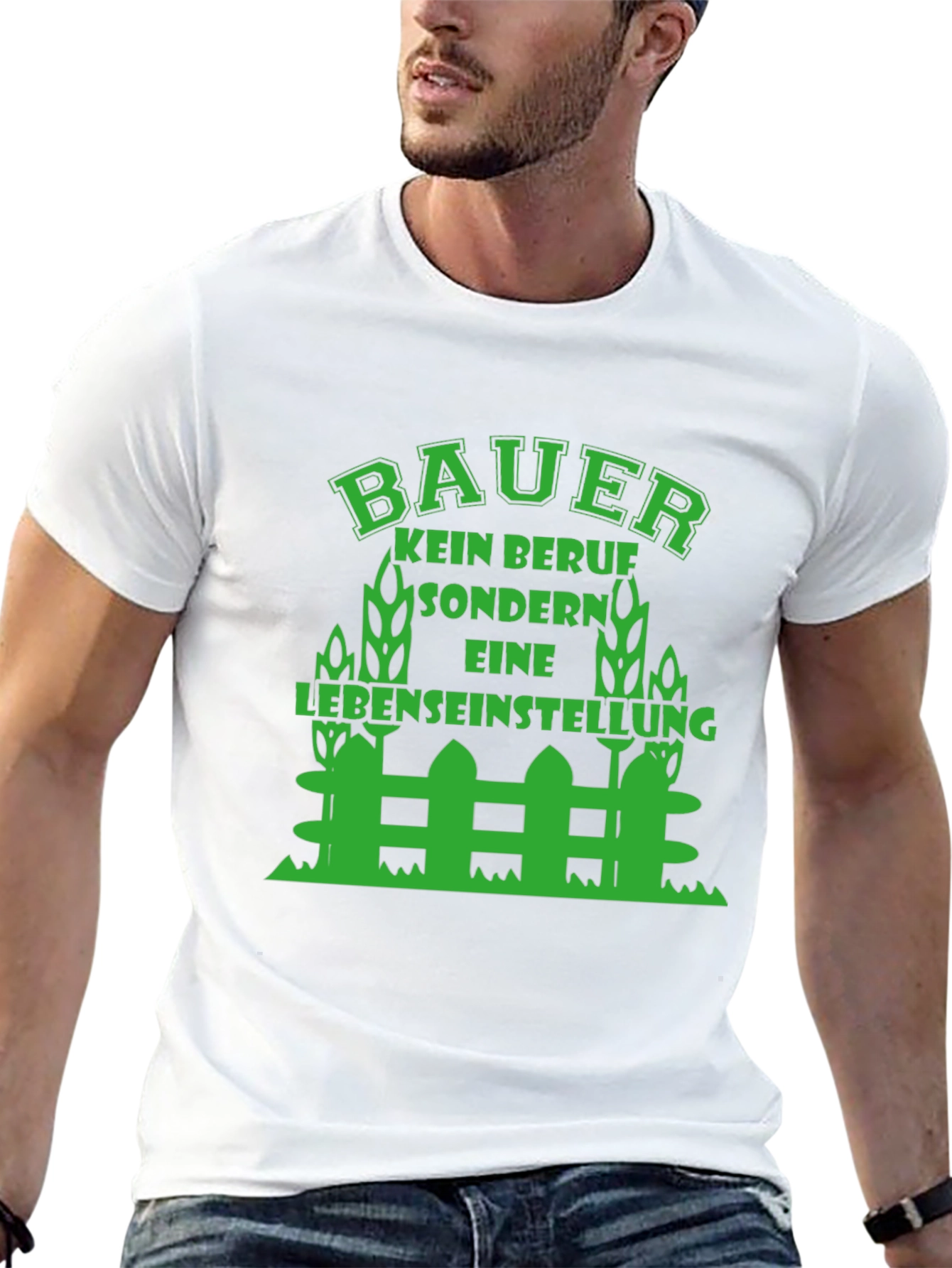 Farmer Lifestyle T-Shirt - Green Design