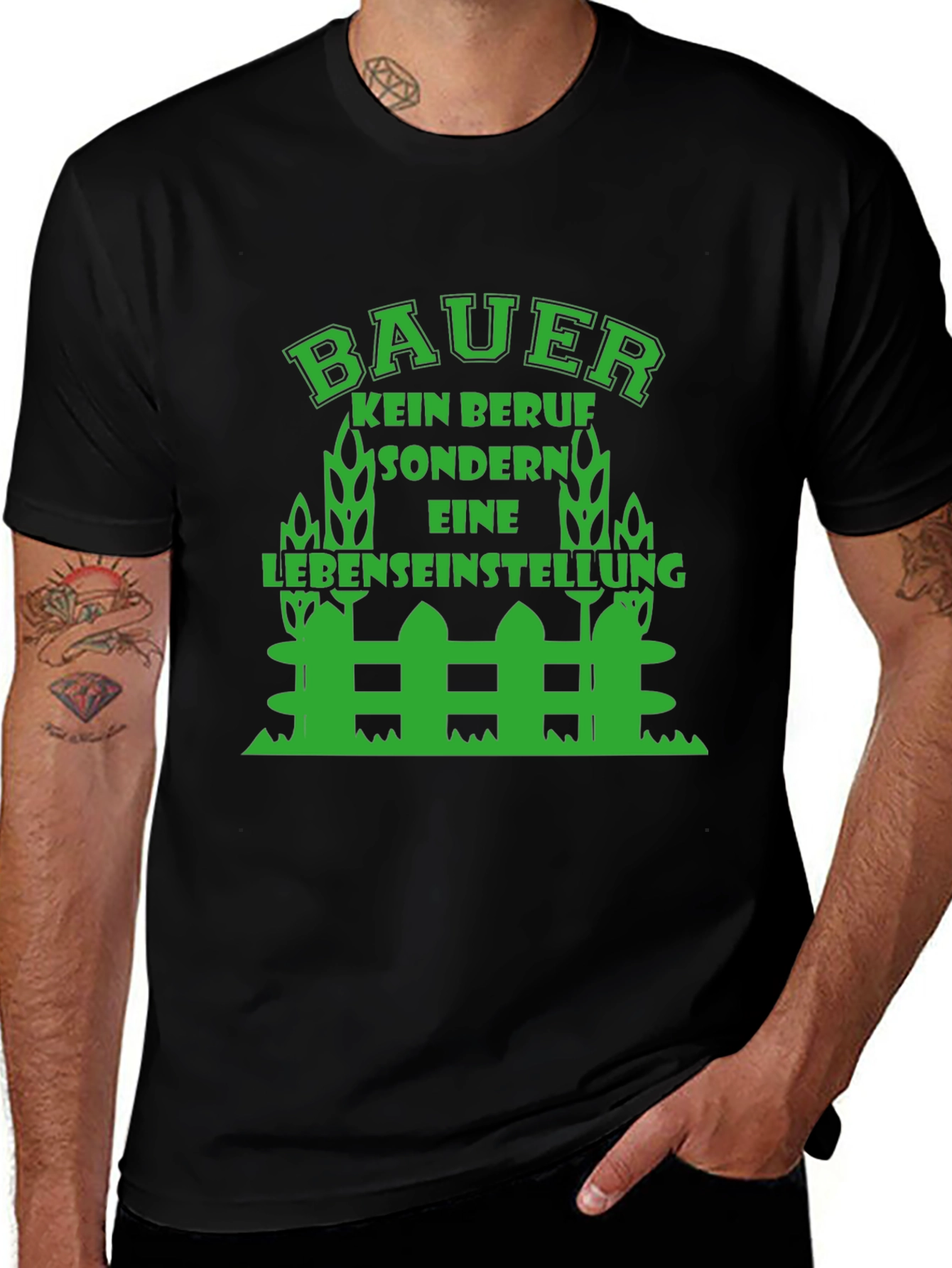 Farmer Lifestyle T-Shirt - Green Design