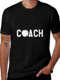 Coach Graphic Tee - Black Cotton T-Shirt