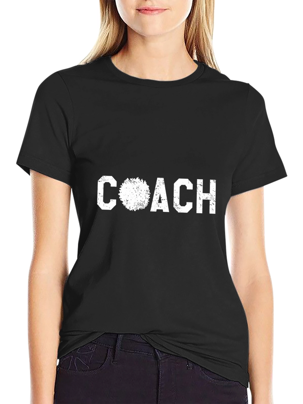 Coach Graphic Tee - Black Cotton T-Shirt