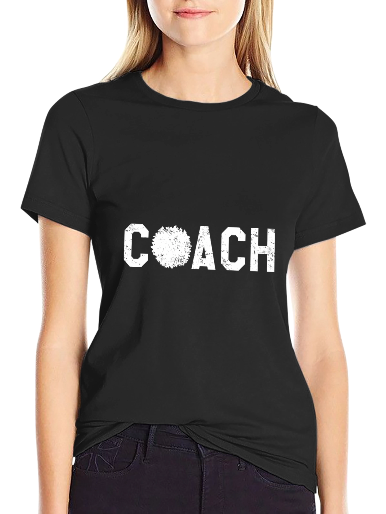 Coach Graphic Tee - Black Cotton T-Shirt