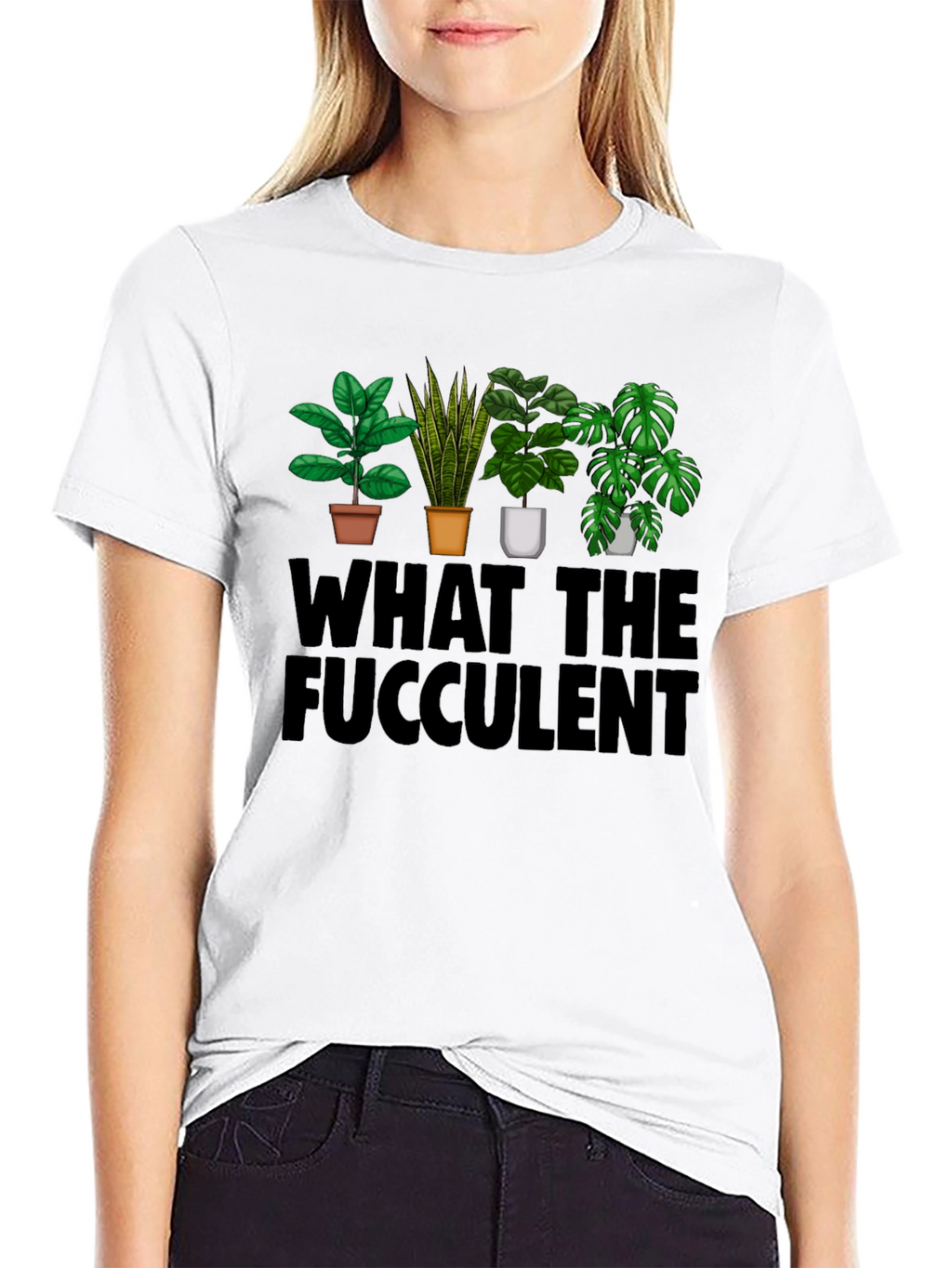 What the Fucculent T-Shirt: Plant Lovers Humor