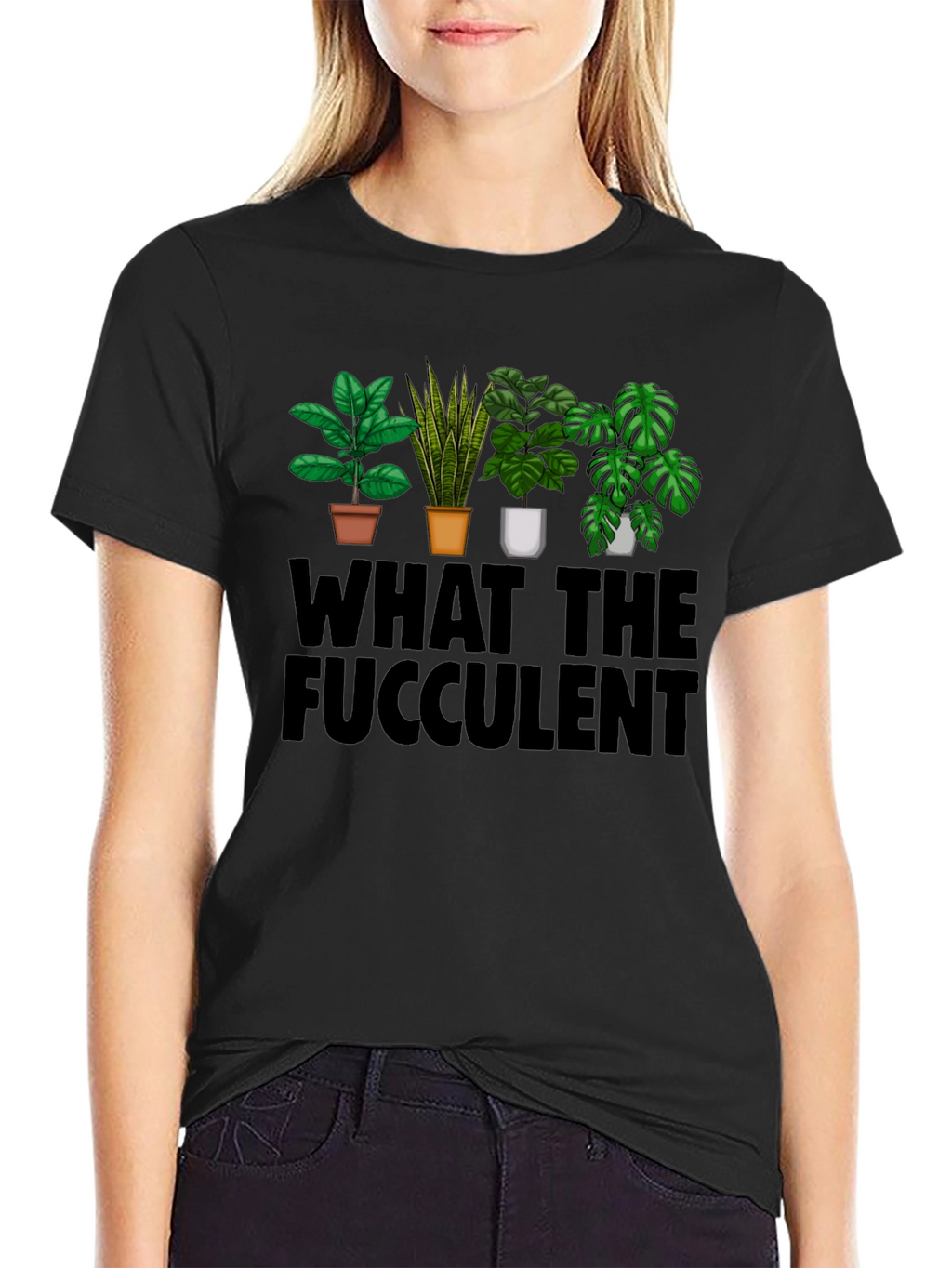 What the Fucculent T-Shirt: Plant Lovers Humor
