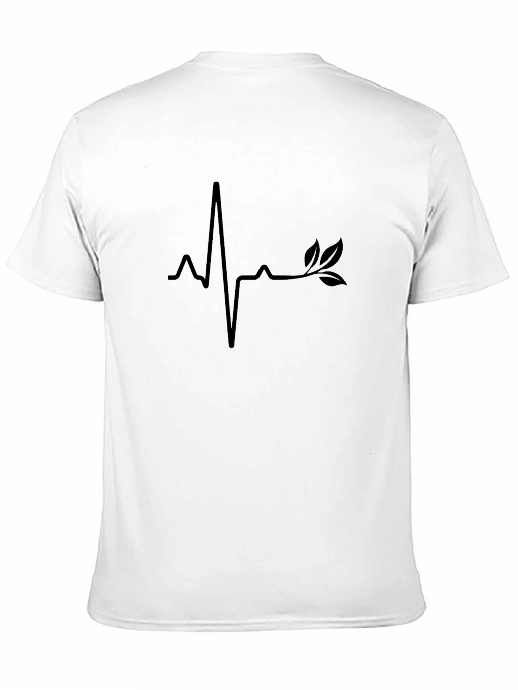 Nature Heartbeat Tee - Stylish Black T-Shirt