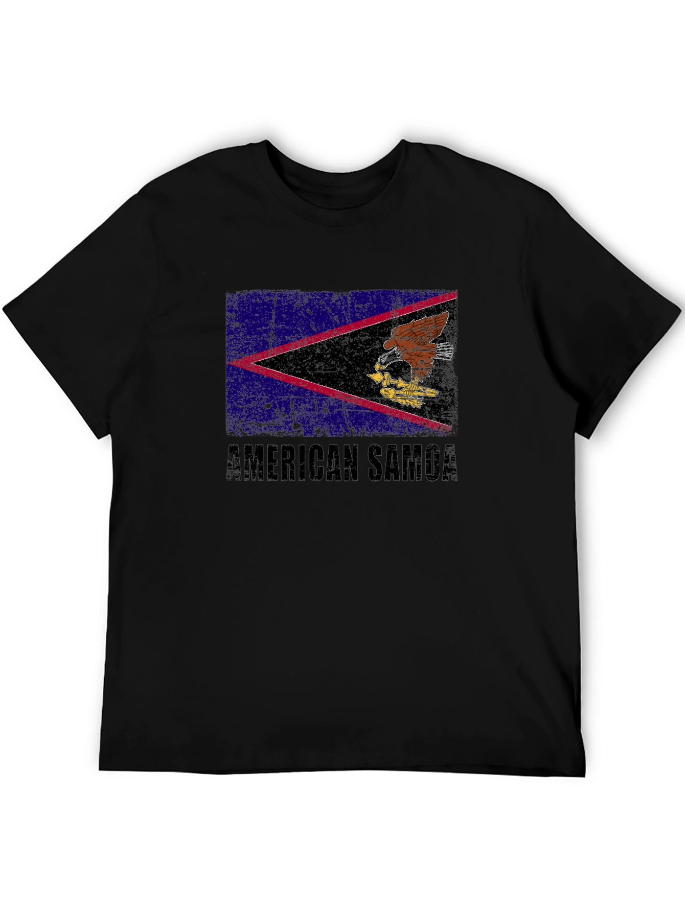 American Samoa Flag T-Shirt Black