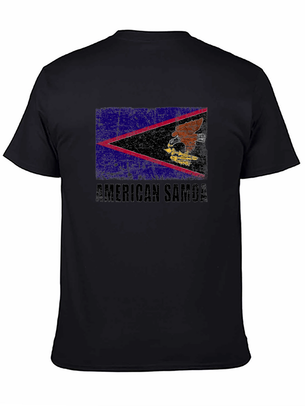 American Samoa Flag T-Shirt Black