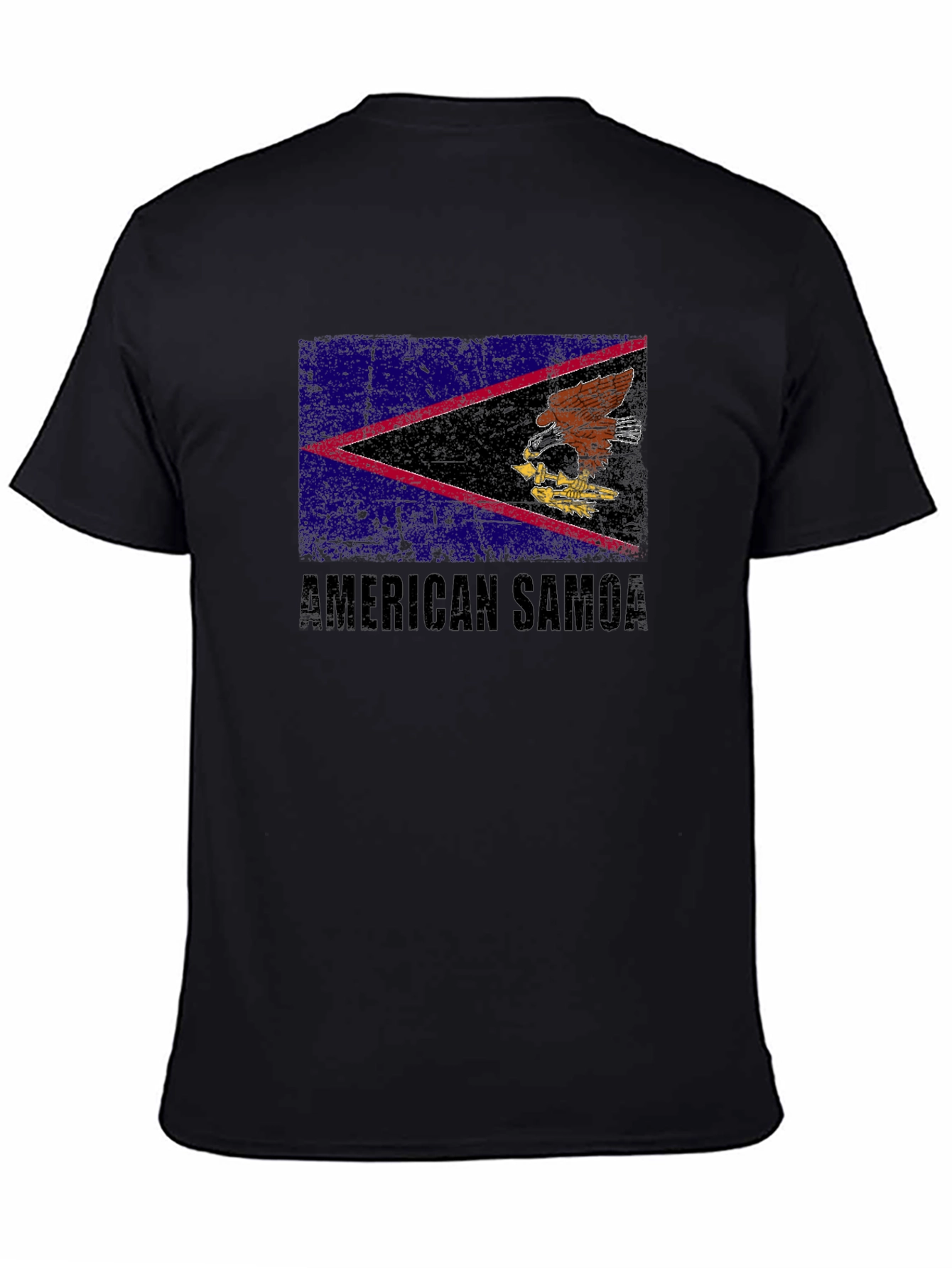 American Samoa Flag T-Shirt Black