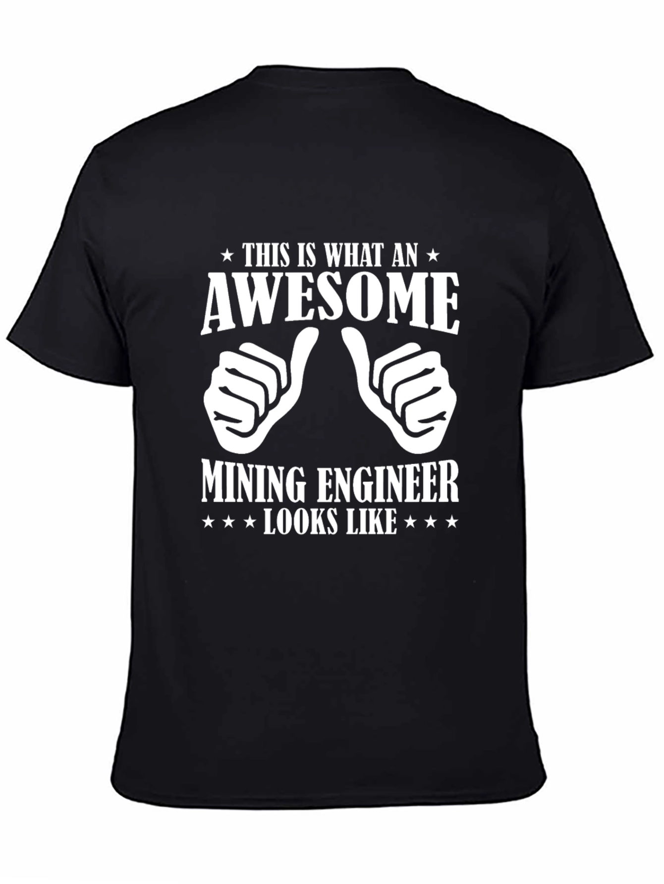 Awesome Mining Engineer T-Shirt - Black
