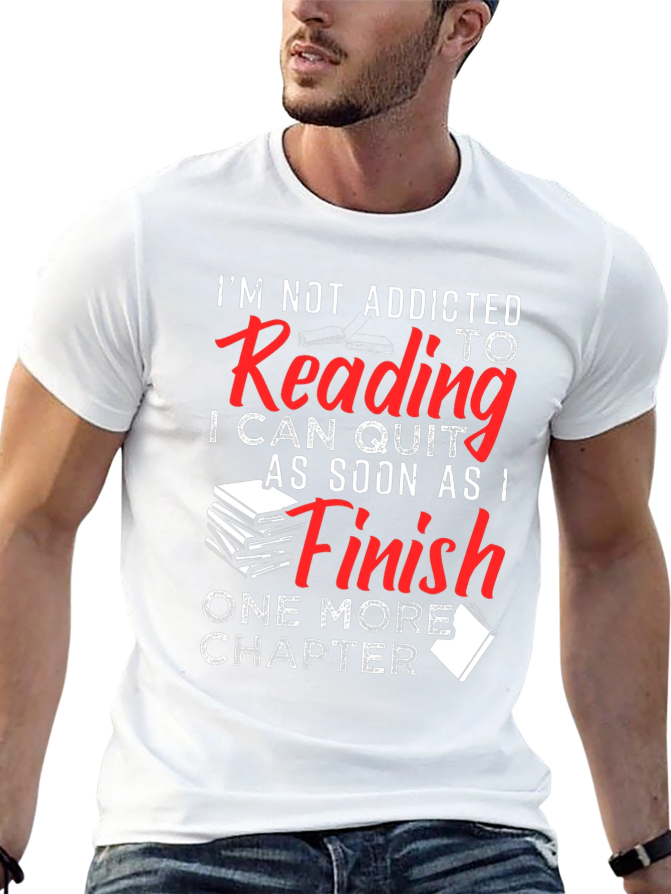 Funny Reading Addict T-Shirt: One More Chapter!