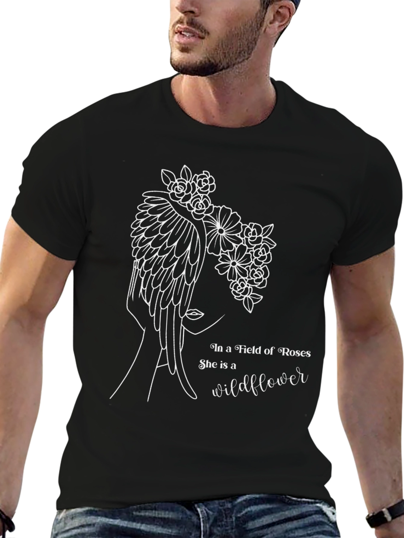 Wildflower Graphic Tee - Soft Cotton Blend