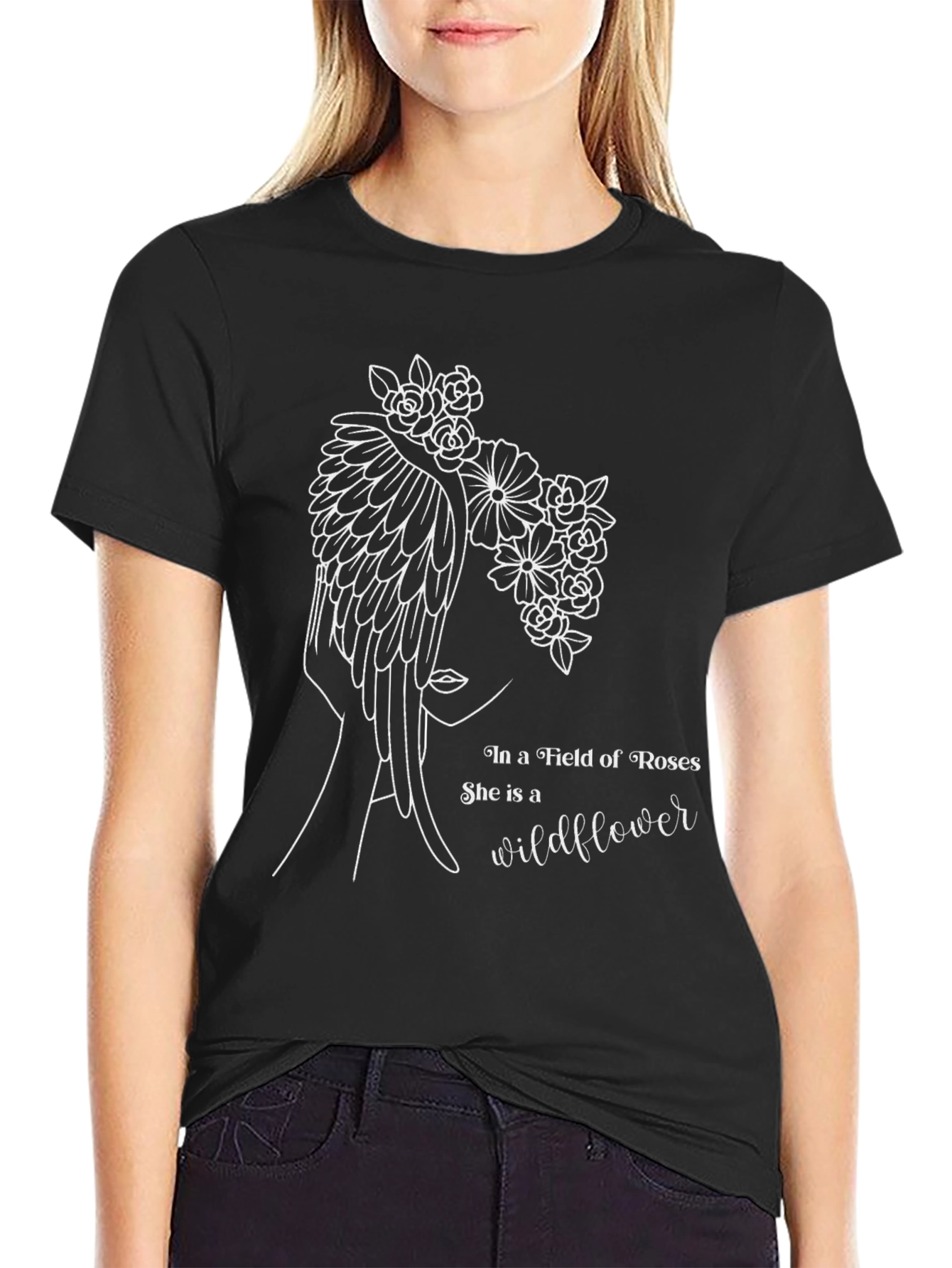 Wildflower Graphic Tee - Soft Cotton Blend