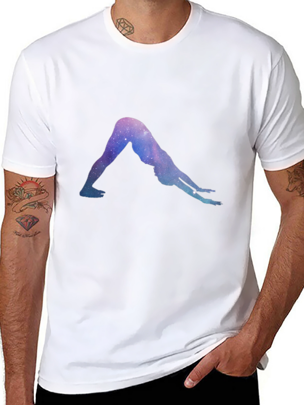 Yoga Pose Galaxy T-Shirt - Unisex Comfort