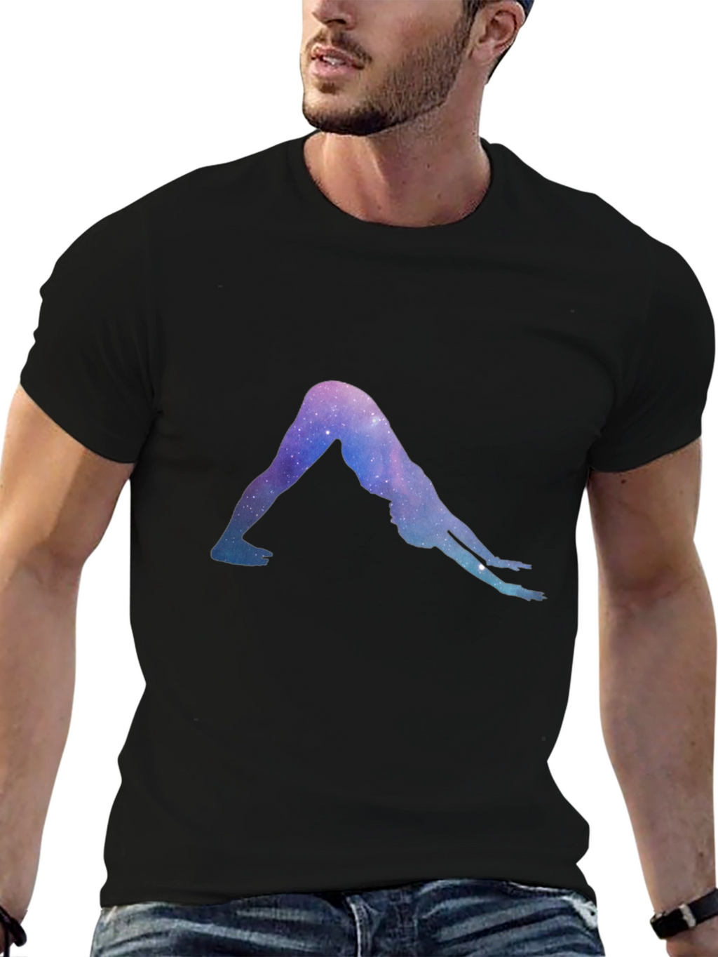Yoga Pose Galaxy T-Shirt - Unisex Comfort