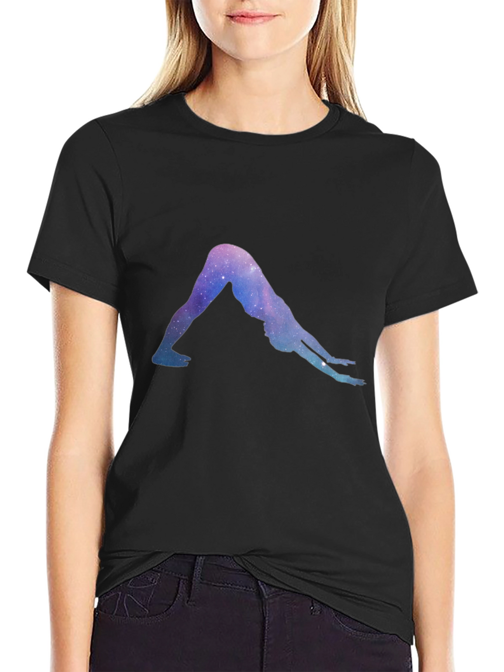 Yoga Pose Galaxy T-Shirt - Unisex Comfort