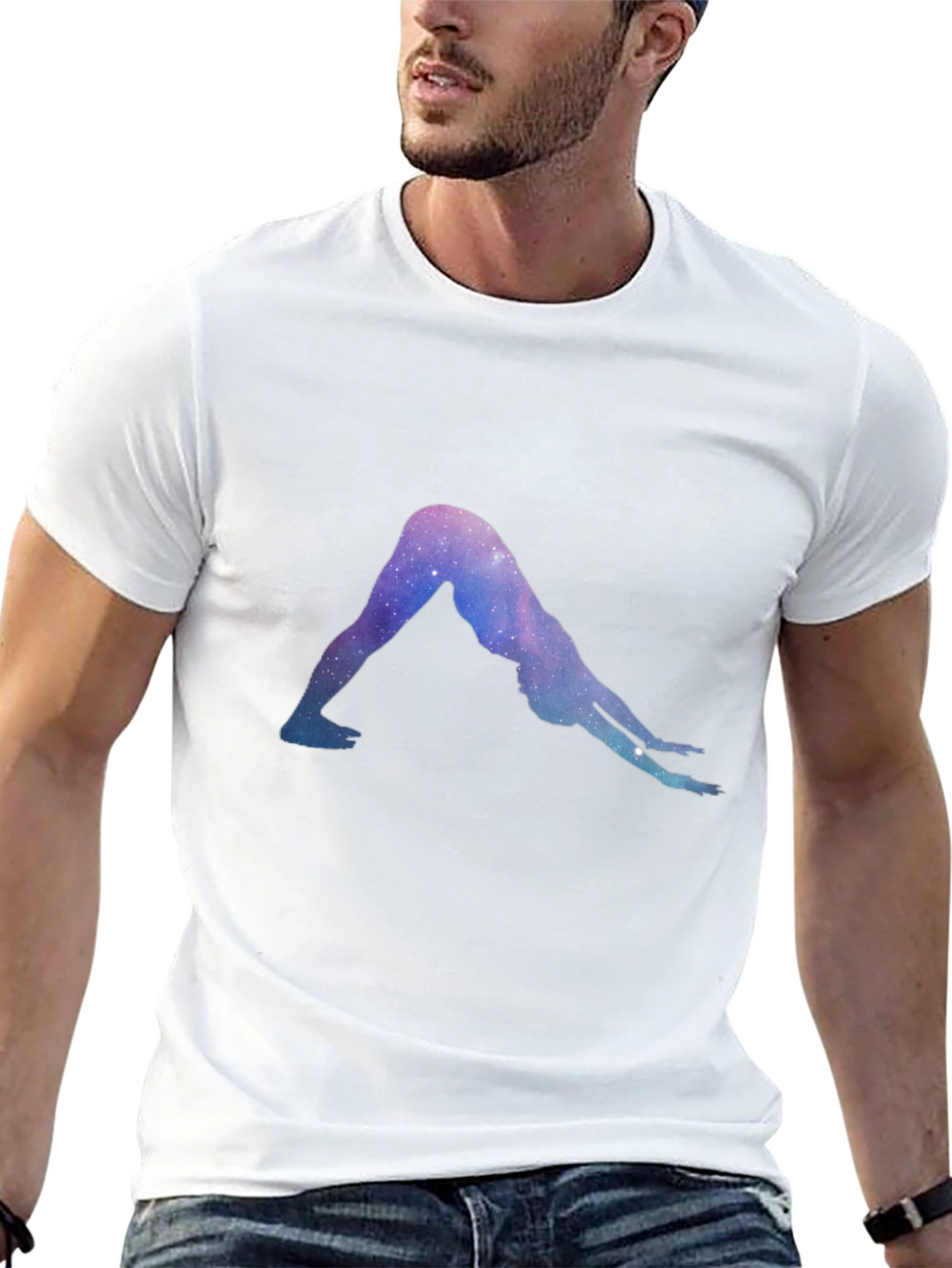 Yoga Pose Galaxy T-Shirt - Unisex Comfort