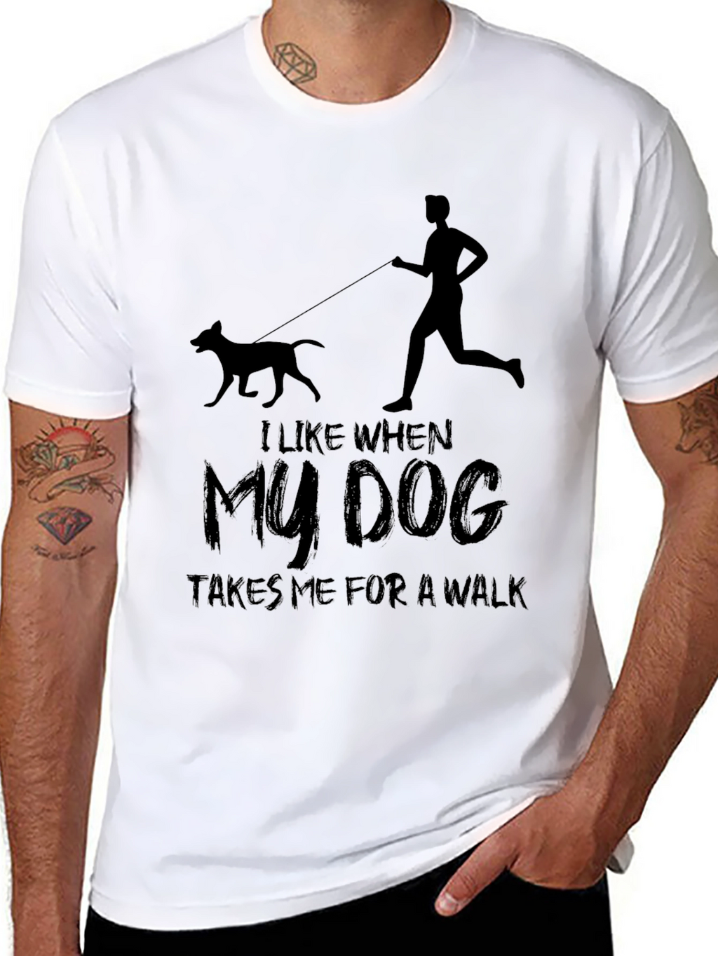 Dog Walk T-Shirt - Mens Graphic Tee