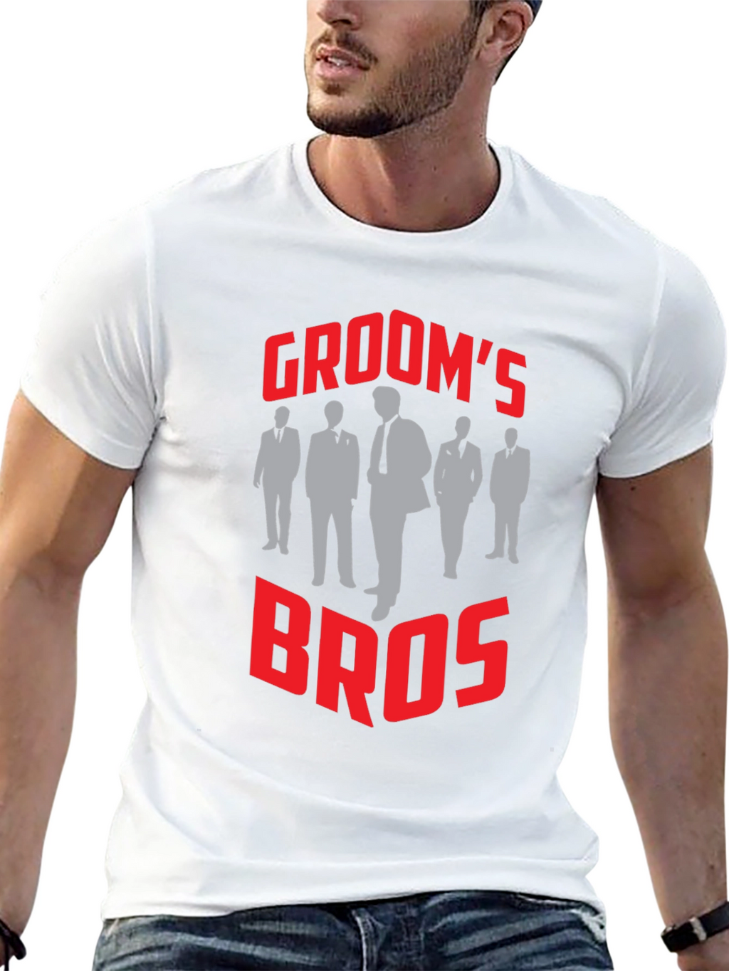 Grooms Bros T-Shirt - Wedding Party Apparel