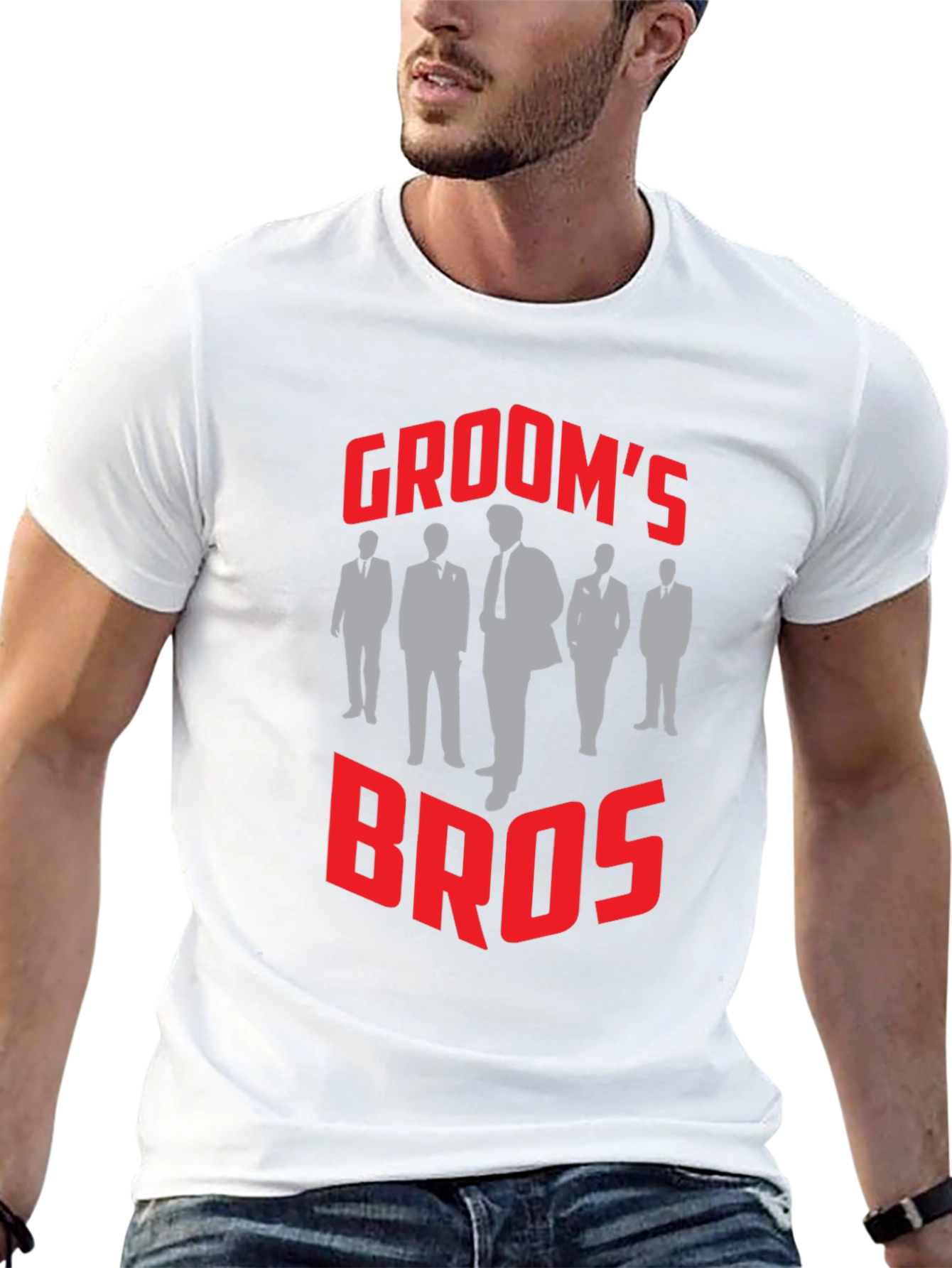 Grooms Bros T-Shirt - Wedding Party Apparel
