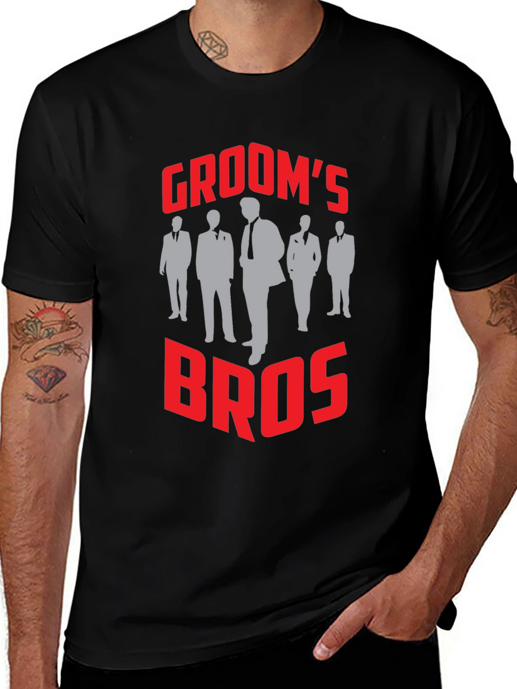 Grooms Bros T-Shirt - Wedding Party Apparel