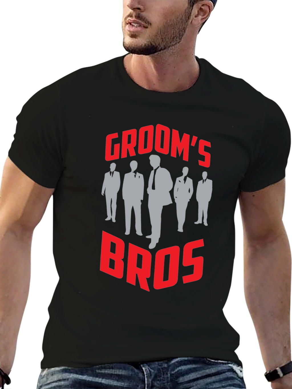 Grooms Bros T-Shirt - Wedding Party Apparel