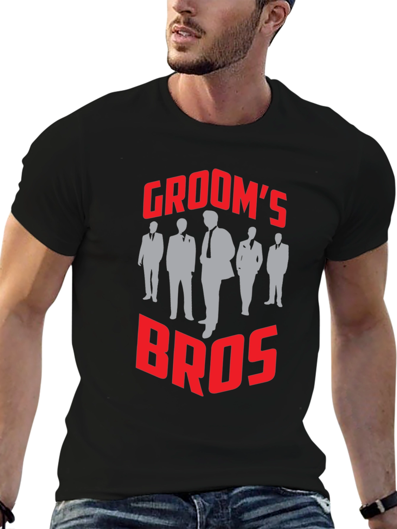 Grooms Bros T-Shirt - Wedding Party Apparel