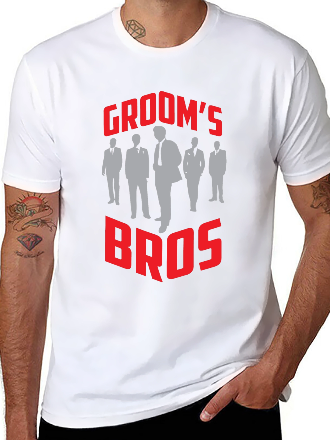 Grooms Bros T-Shirt - Wedding Party Apparel