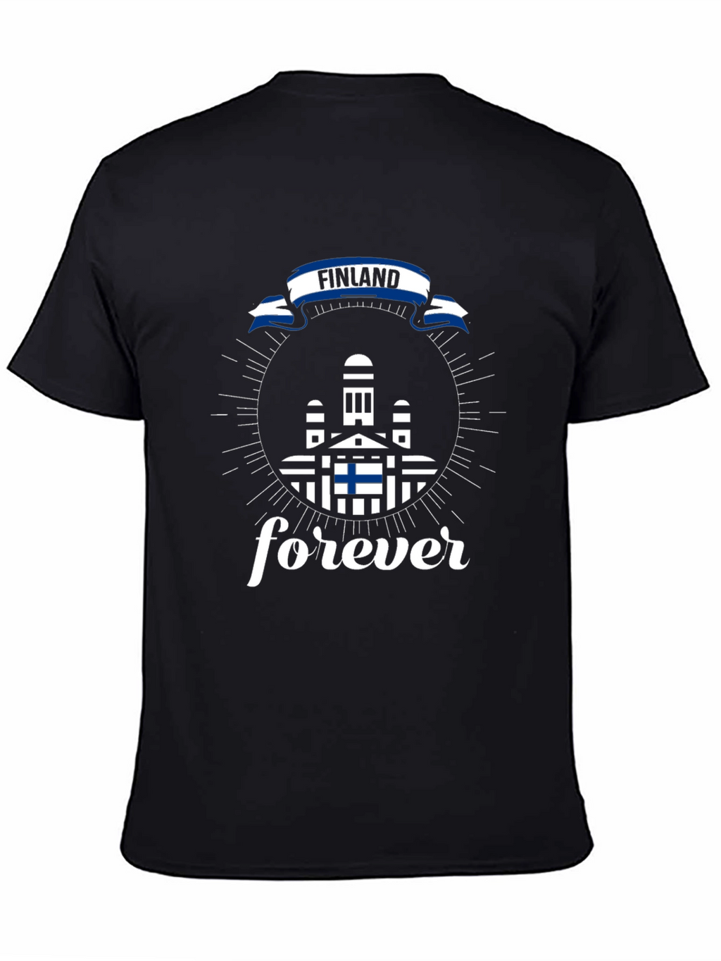 Finland Forever T-Shirt - Black Cotton Tee