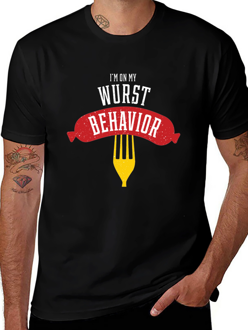 Wurst Behavior Graphic T-Shirt - Funny Foodie Tee