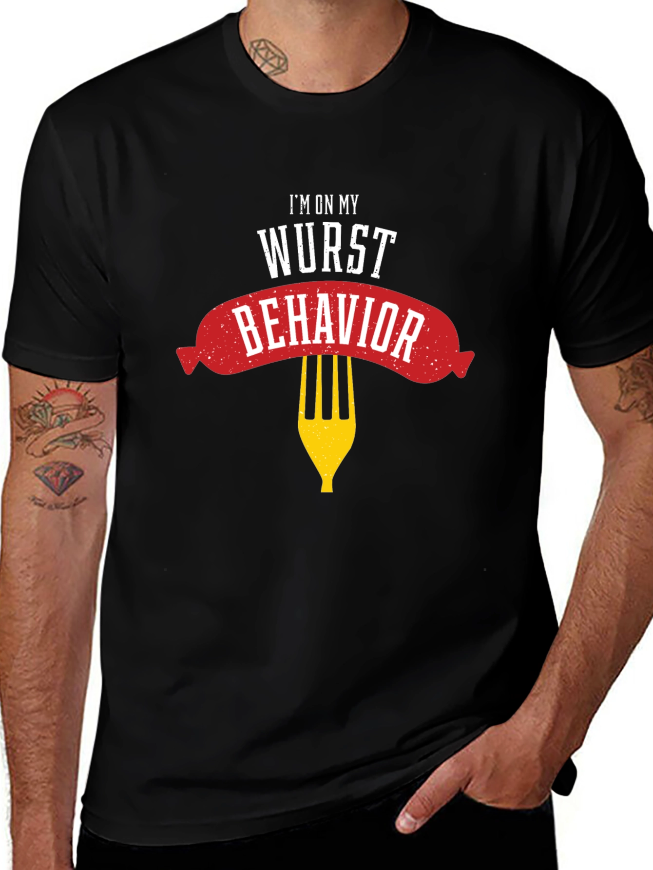 Wurst Behavior Graphic T-Shirt - Funny Foodie Tee