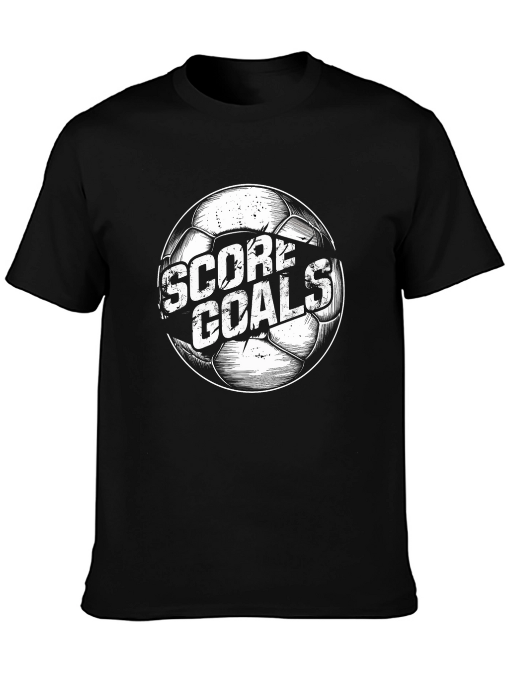 Score Goals Soccer Ball Graphic T-Shirt