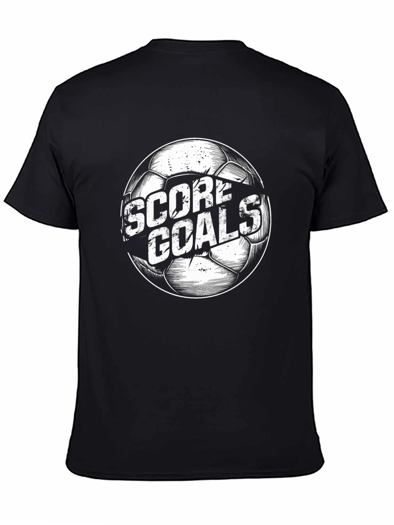 Score Goals Soccer Ball Graphic T-Shirt