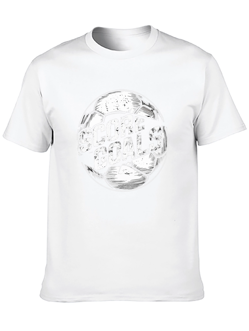 Score Goals Soccer Ball Graphic T-Shirt
