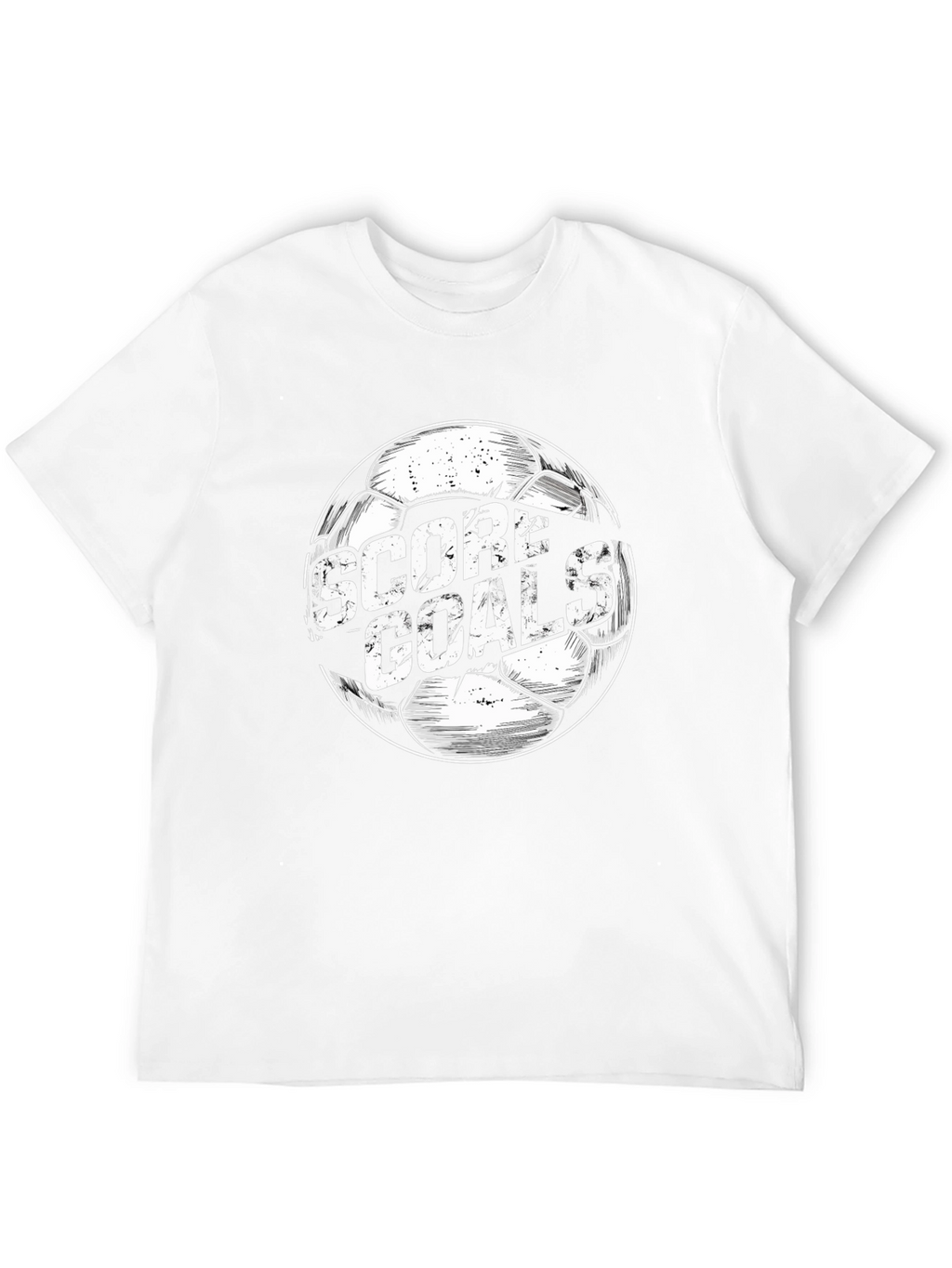 Score Goals Soccer Ball Graphic T-Shirt