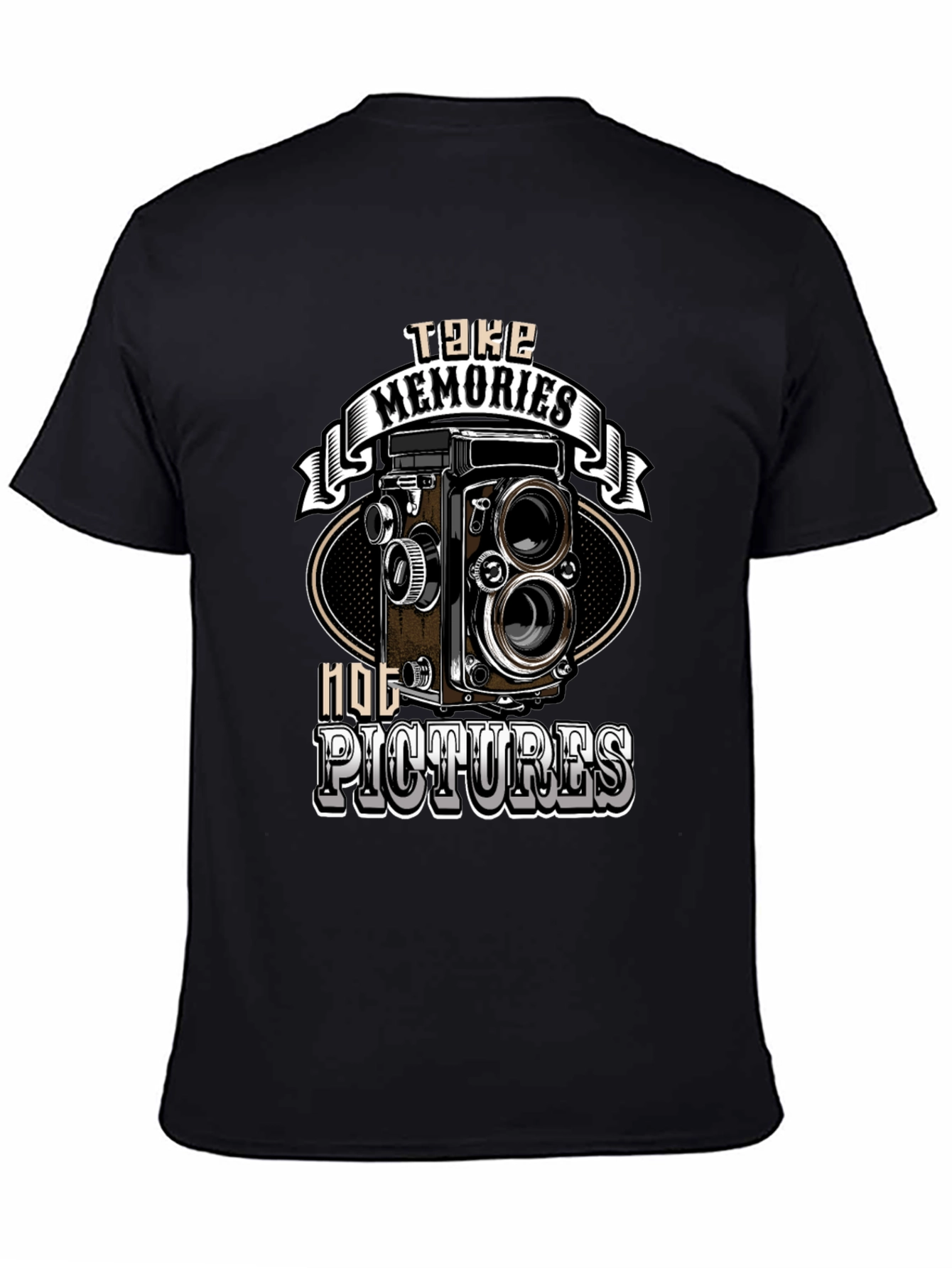 Vintage Camera T-Shirt - Take Memories Not Pictures