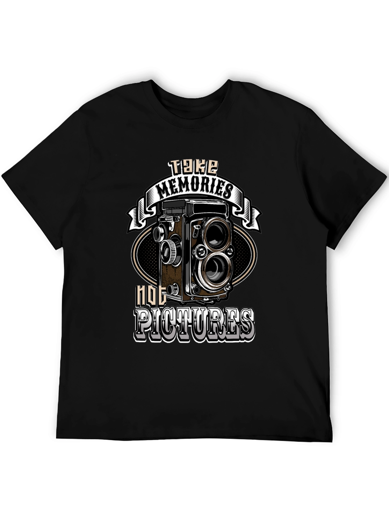 Vintage Camera T-Shirt - Take Memories Not Pictures