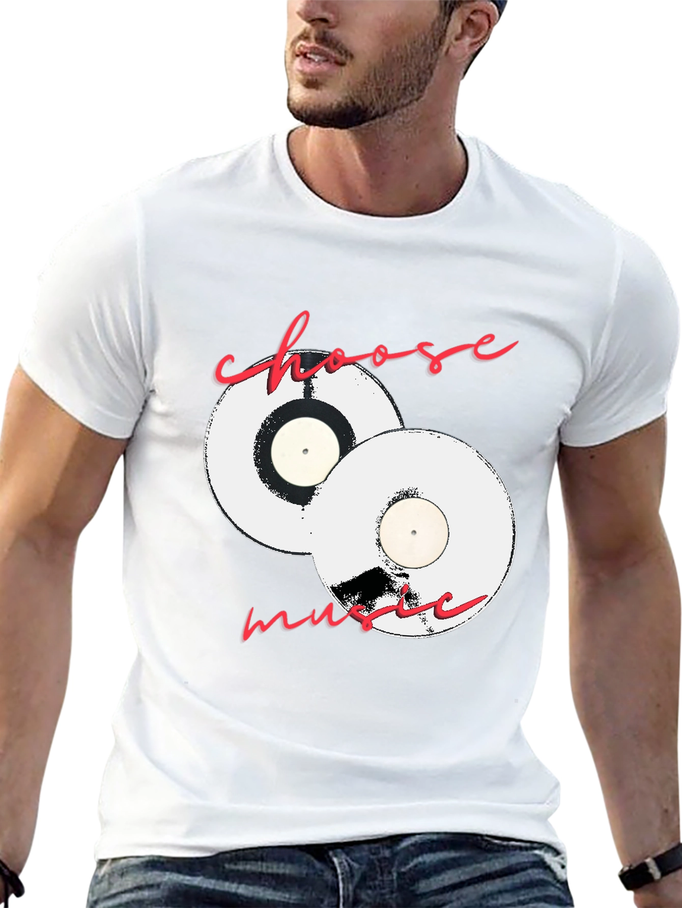 Choose Music Black Graphic Tee