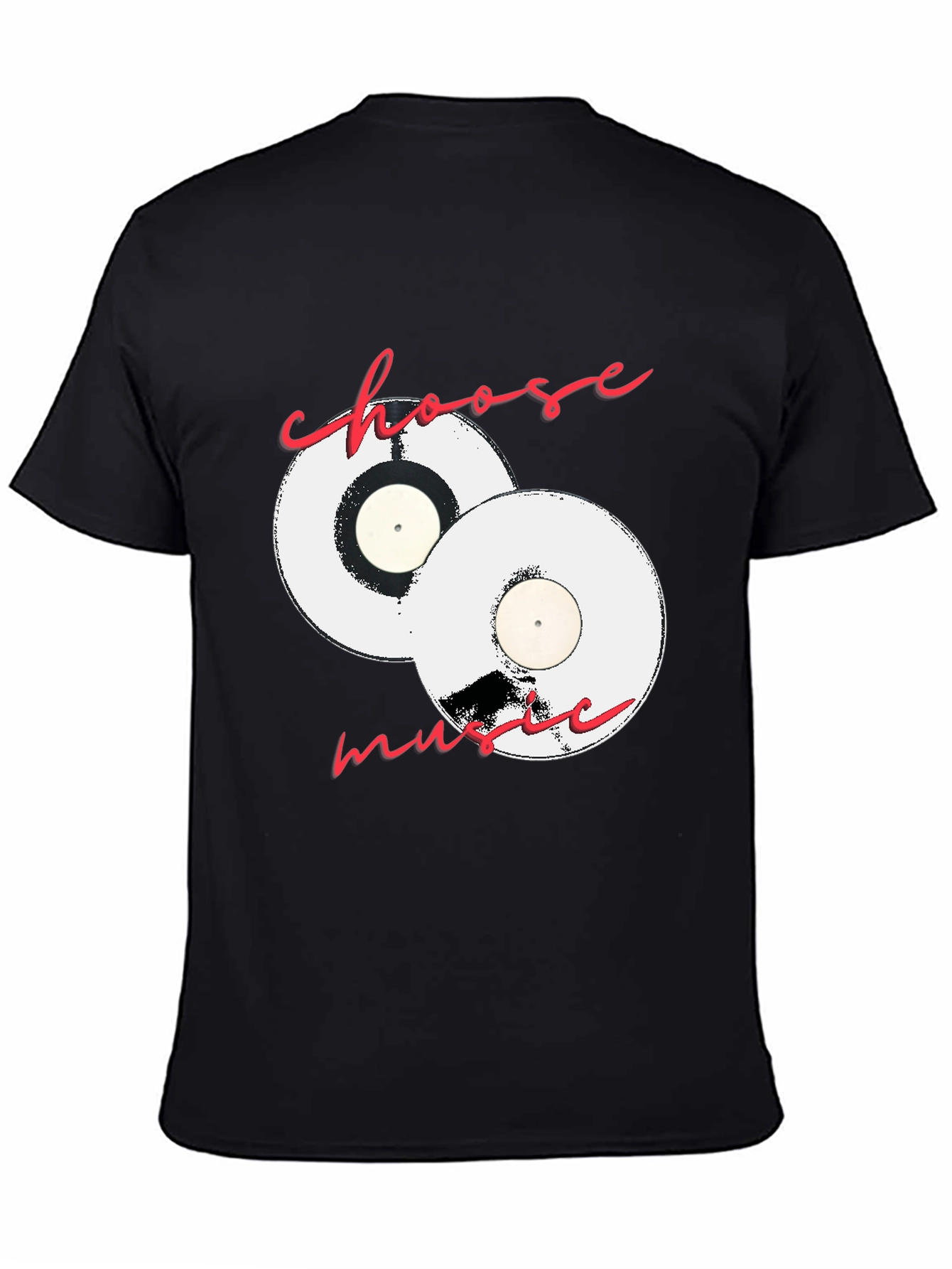 Choose Music Black Graphic Tee