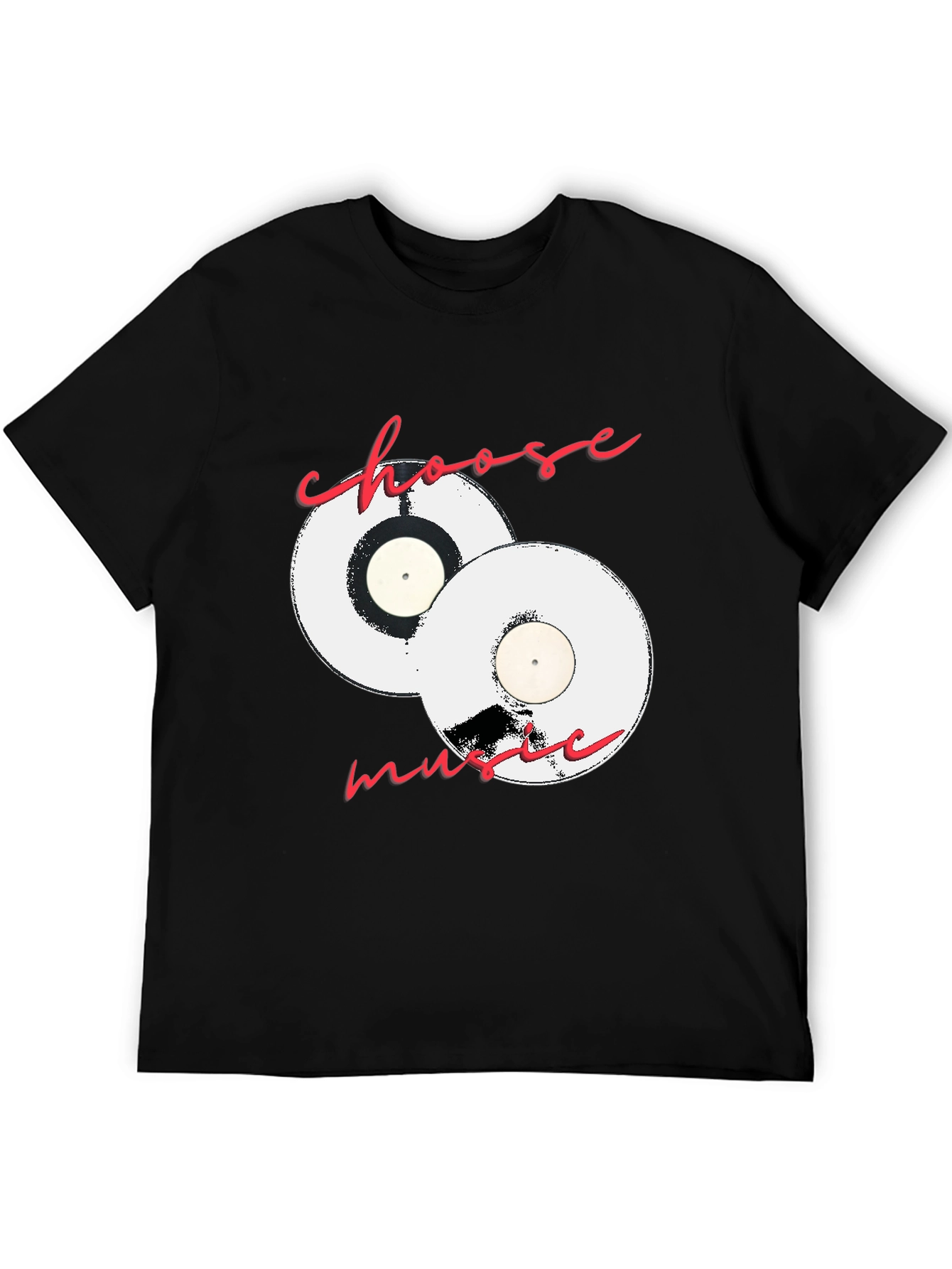 Choose Music Black Graphic Tee