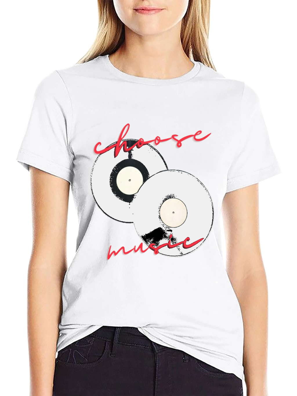 Choose Music Black Graphic Tee