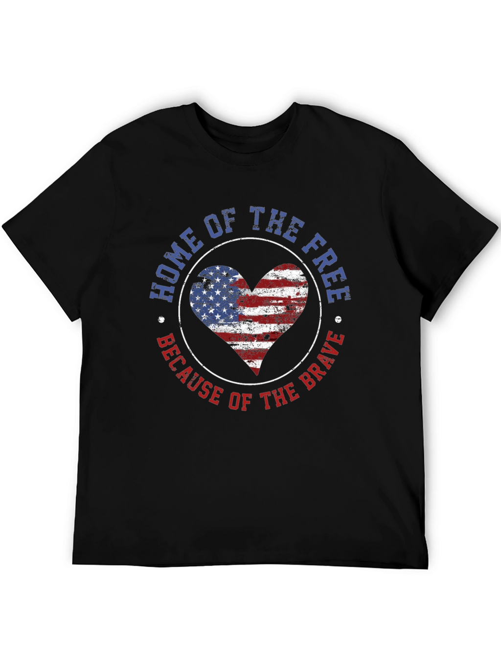 Home of the Free Patriotic Graphic T-Shirt
